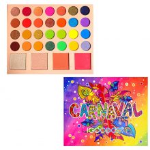 Carnival 28 color eye shadow 2 color high gloss 2 Color Blush, large Eyeshadow makeup