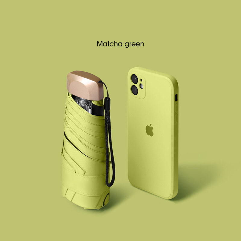 UV Protection Iphone mini Umbrella-Matcha green